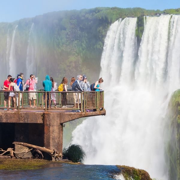 Iguaçu Falls at sunrise, first stop on a seven night multi destination trip Brazil